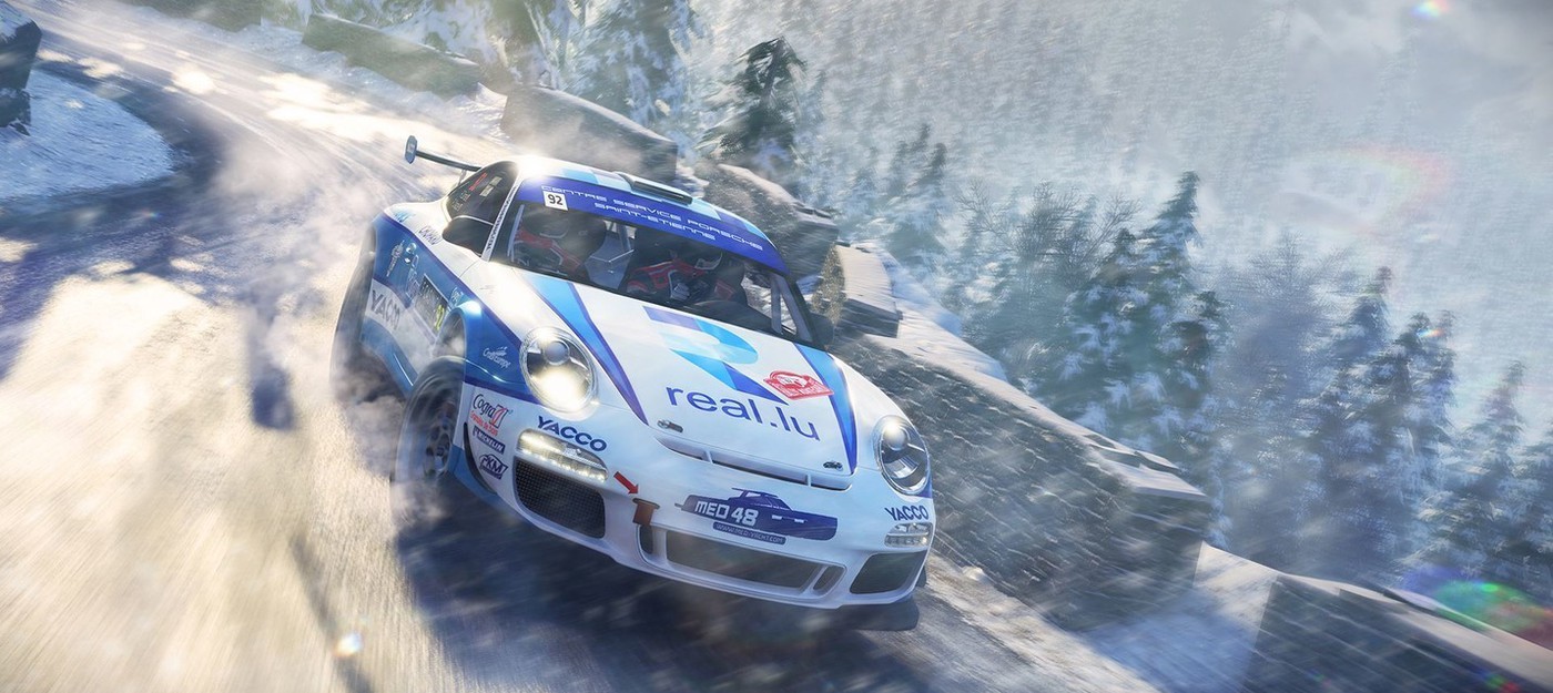 Заезд по зимнему треку в геймплейном ролике WRC 7