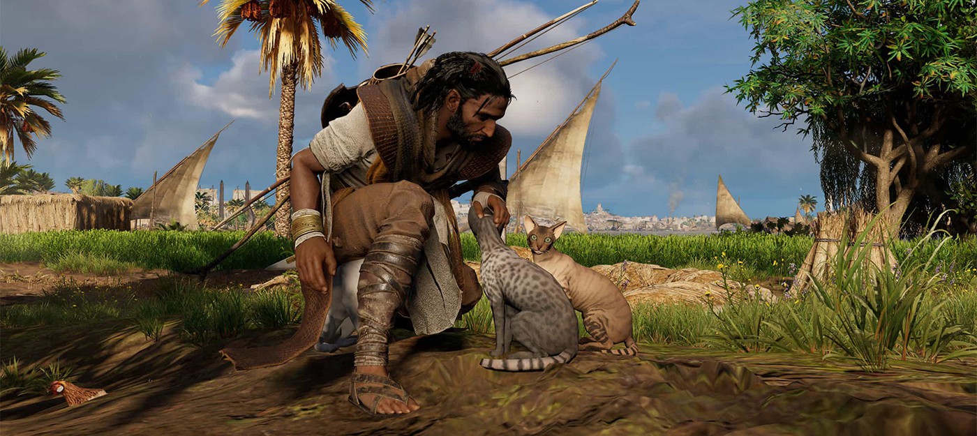 Как гладить кошек в Assassin's Creed Origins