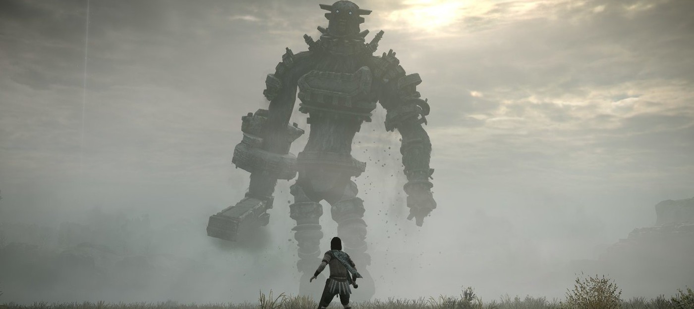 Сражение с боссом в ремейке Shadow of the Colossus