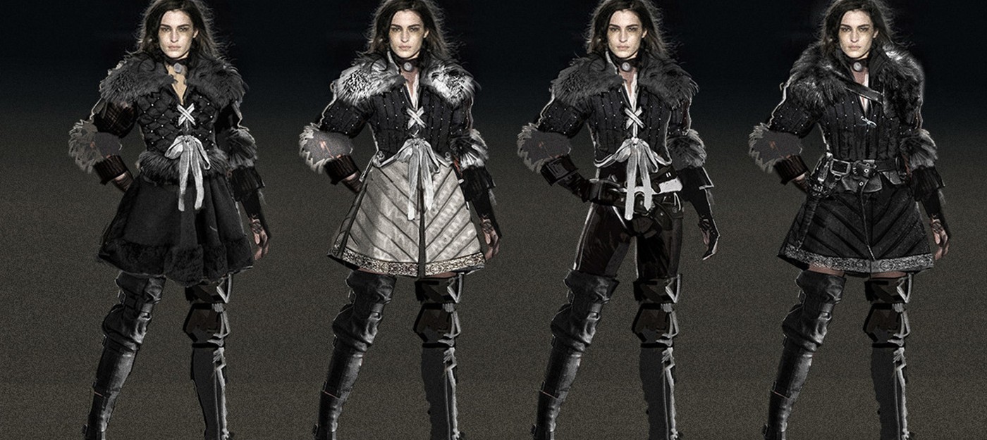 Ранние концепты костюма Йеннифер из The Witcher 3: Wild Hunt