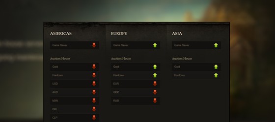 Бесплатное приложение Android для отслеживания серверов Diablo III