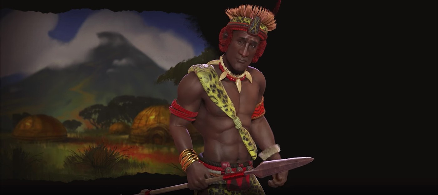 Чака — лидер Зулусов в Civilization VI: Rise and Fall