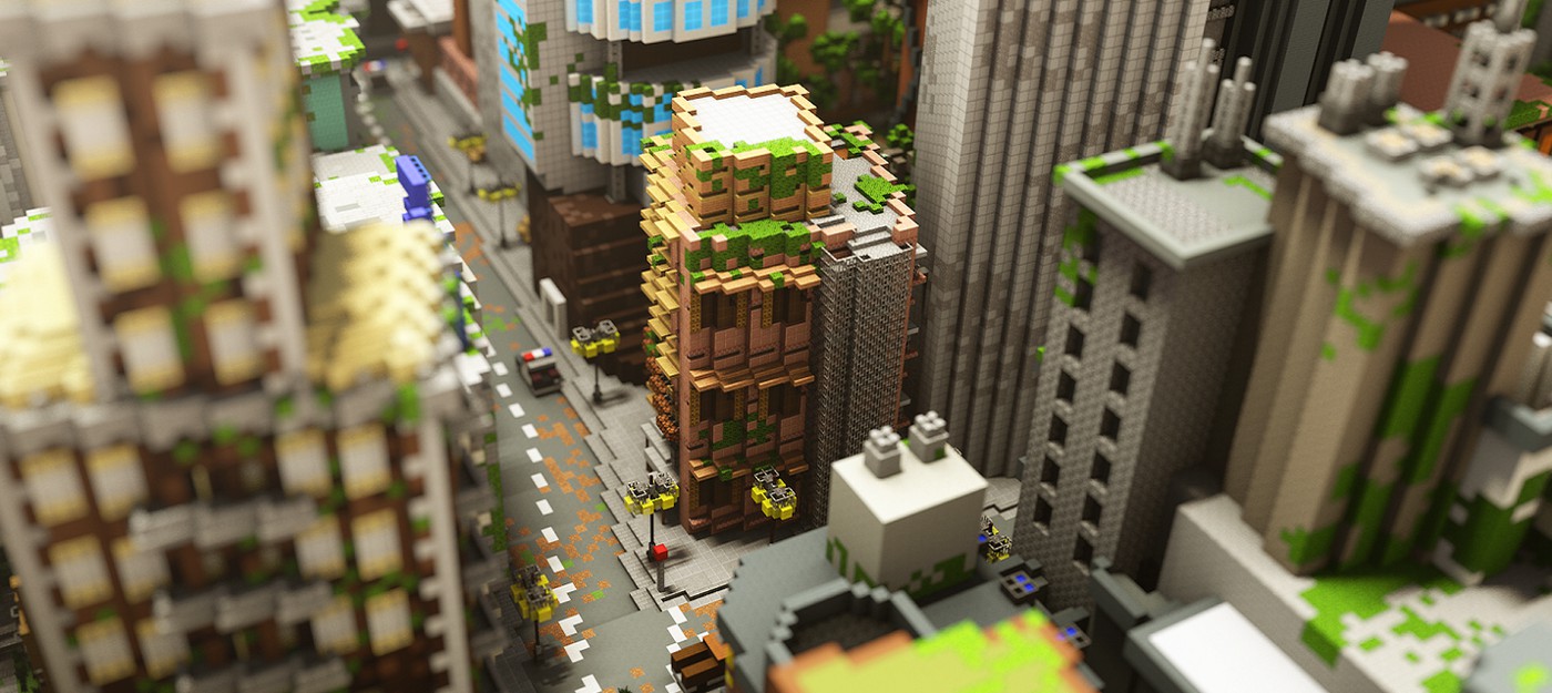 Взгляните на этот великолепный город в Minecraft