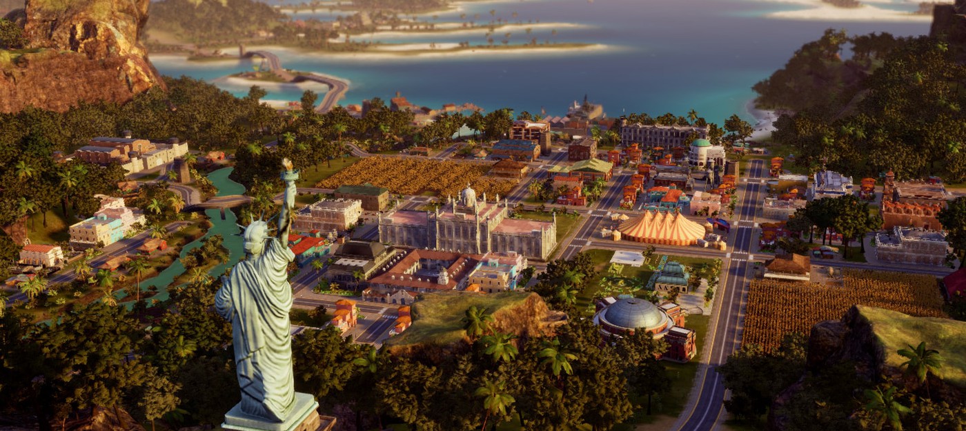 Строительство бананового рая в новом геймплее Tropico 6
