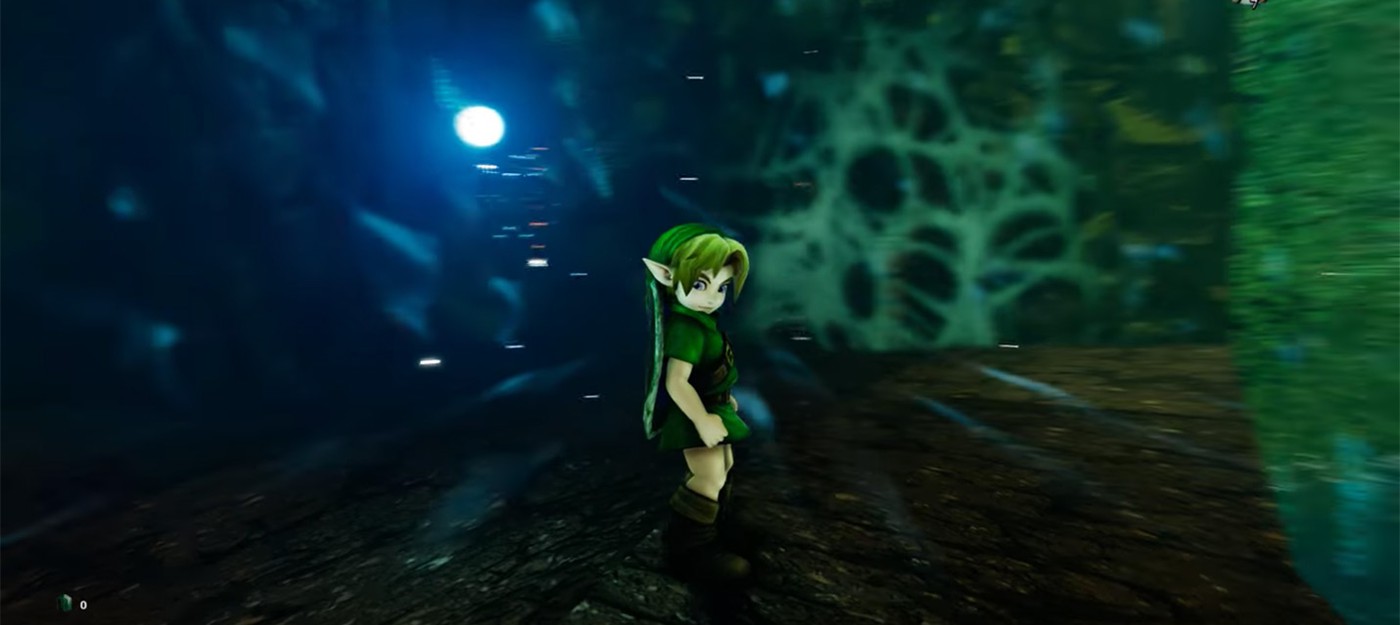 Геймплей ремейка Zelda Ocarina of Time на Unreal Engine 4