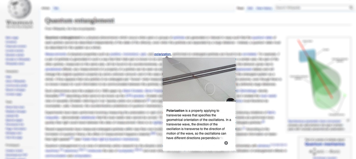 В Wikipedia заработали превью-ссылки
