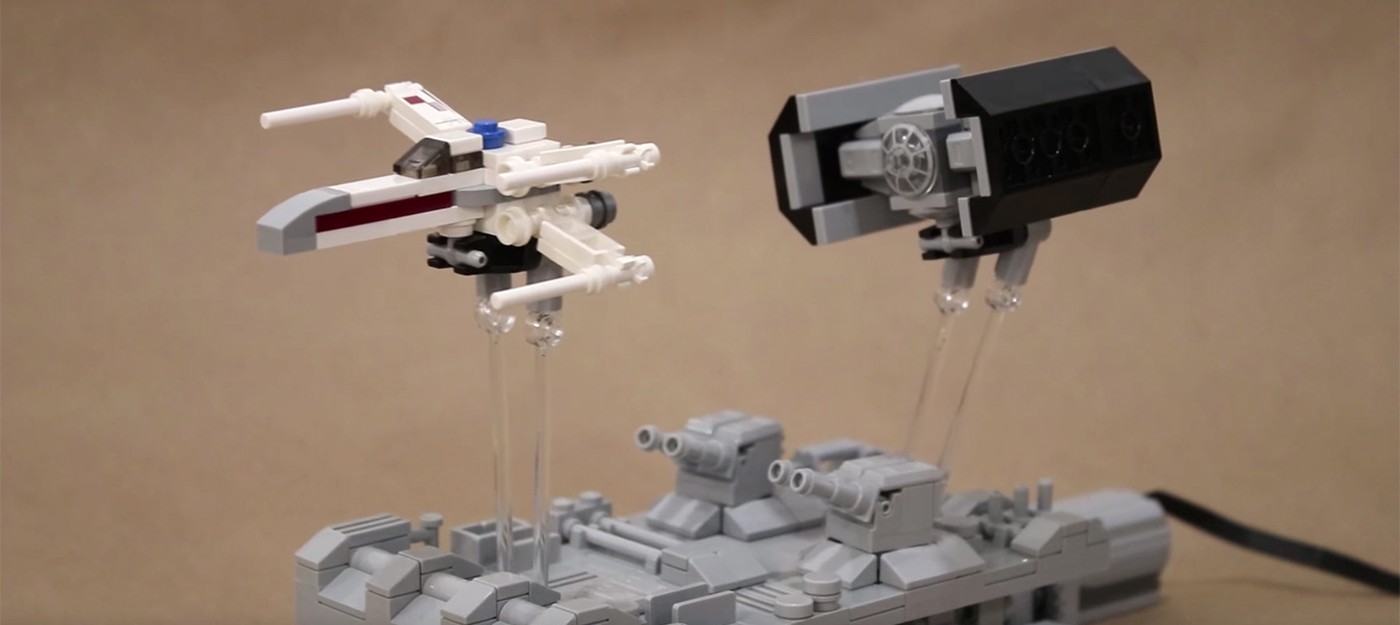 Оживленная сценка "Звездных войн" из Lego