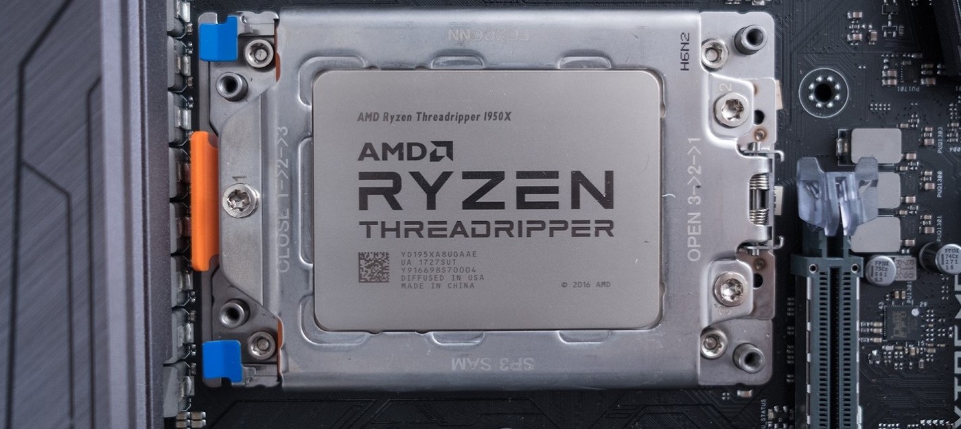 AMD анонсировала Threadripper 2 и показала образец 7-нм процессора