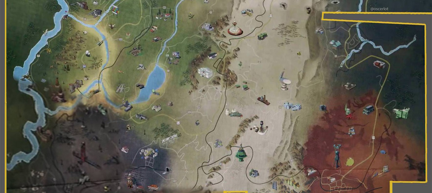 Геймеры собрали всю карту Fallout 76