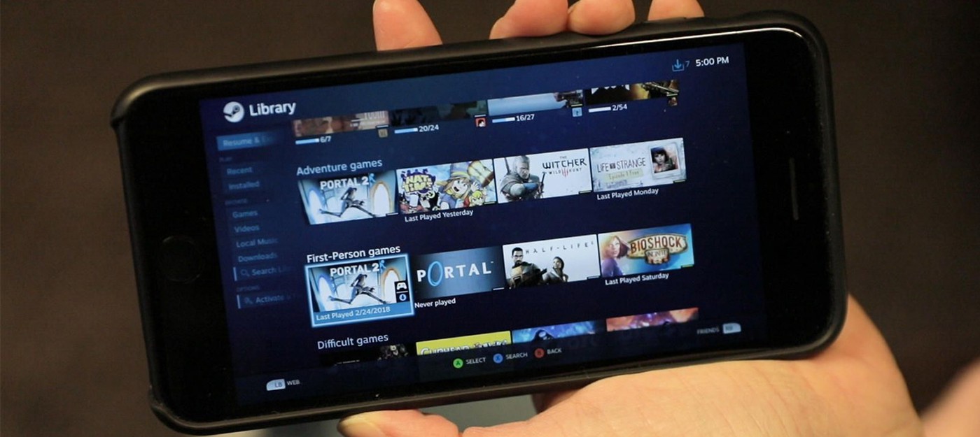 Valve заблокировала покупку игр в бете Steam Link на iOS