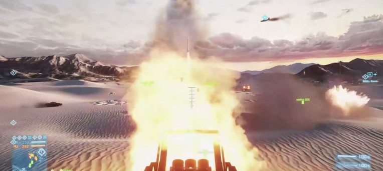 Геймплей самоходной артиллерийской установки в Battlefield 3: Armored Kill