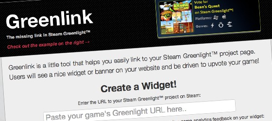 Greenlink – способ помочь проектам Steam Greenlight