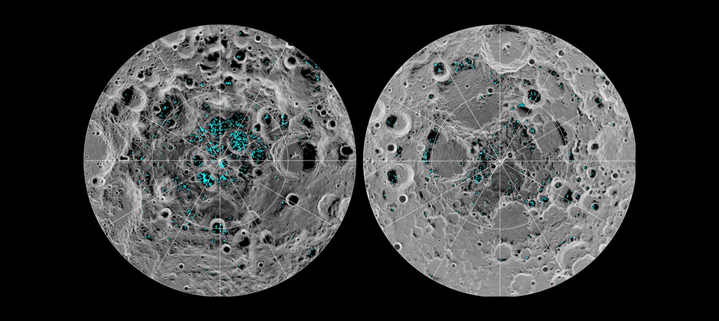 NASA подтвердила наличие льда на поверхности Луны