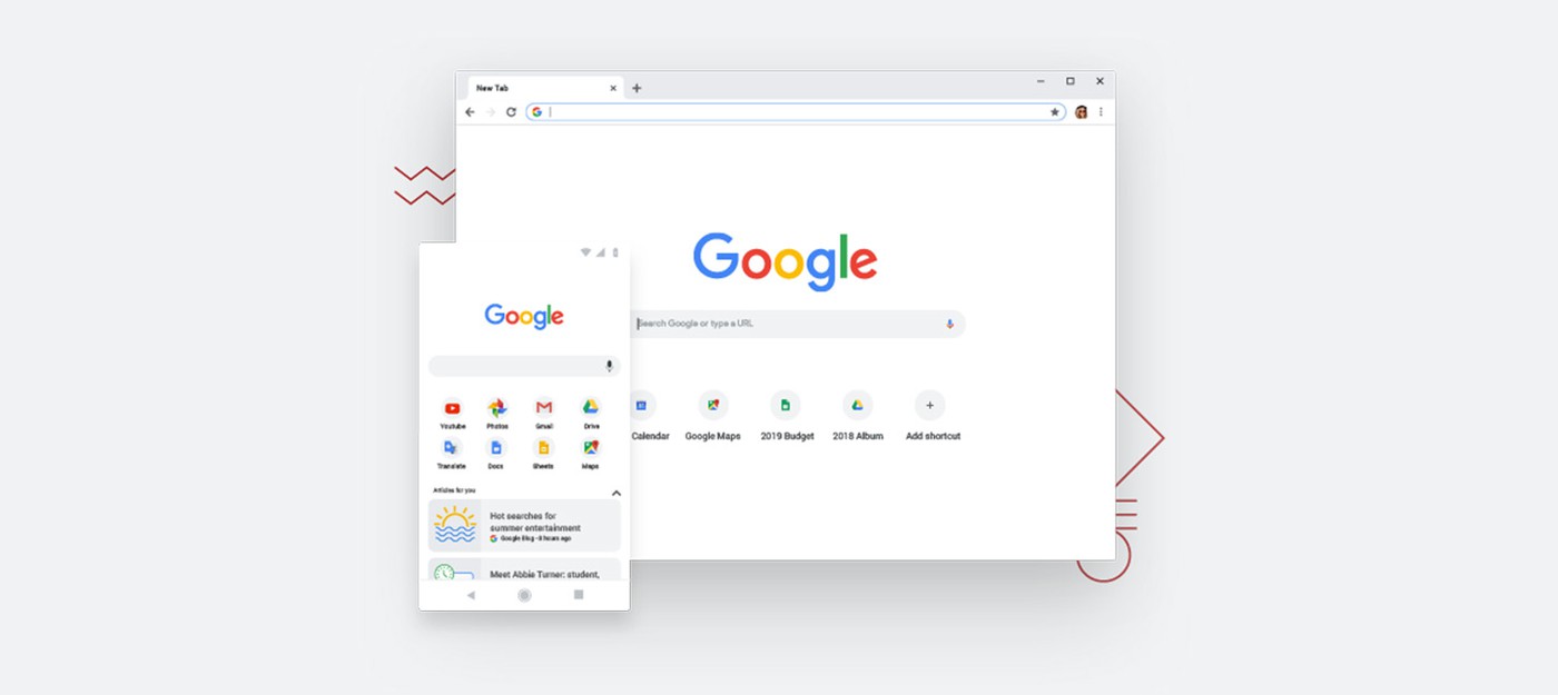 Google меняет дизайн Chrome в честь десятой годовщины