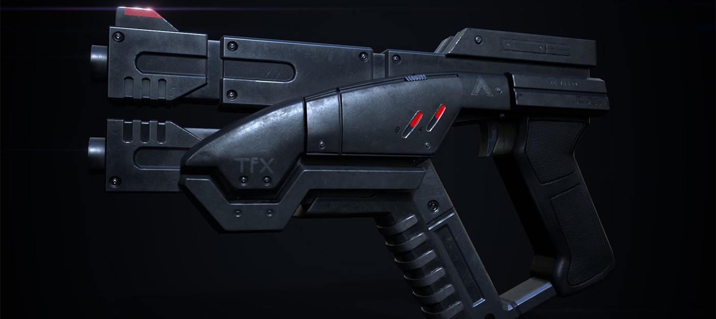 Эта копия пистолета из Mass Effect умеет складываться