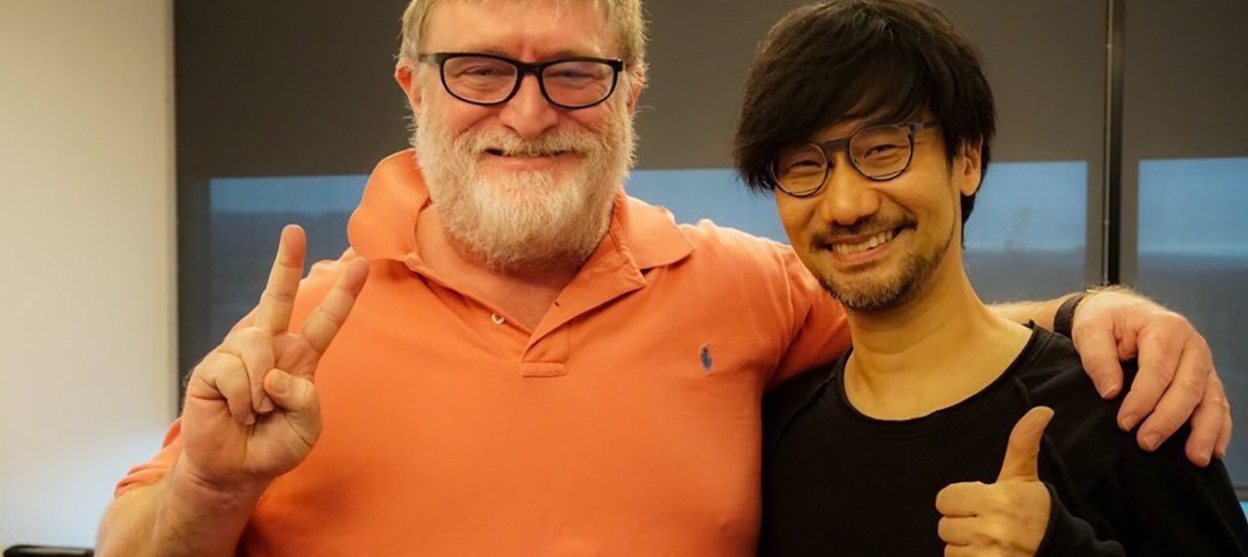 Гений и его друг: Хидео Кодзима посетил Valve и сфотографировался с Гейбом