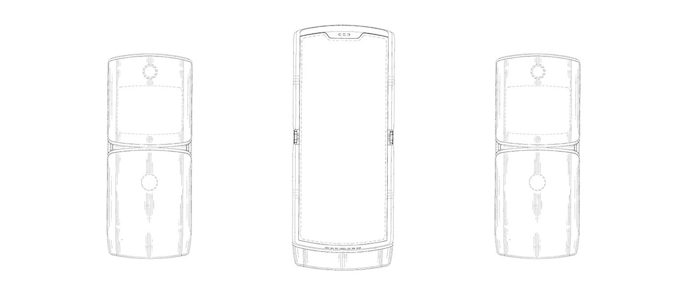 Motorola оформила патент на смартфон со складным дисплеем