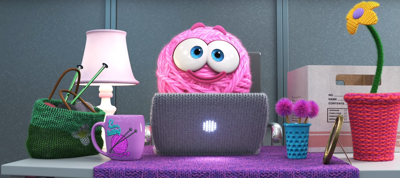 Pixar выпустила короткометражку про розовый клубок шерсти