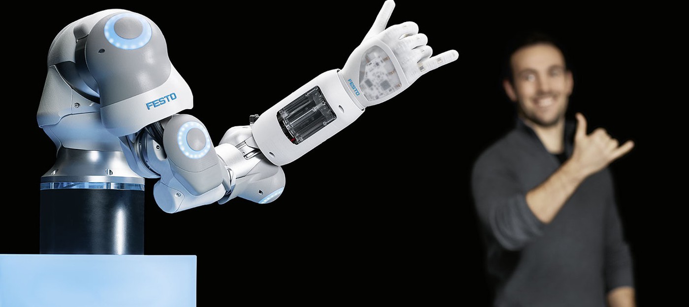 Festo разработала подвижную робо-руку с искусственным интеллектом