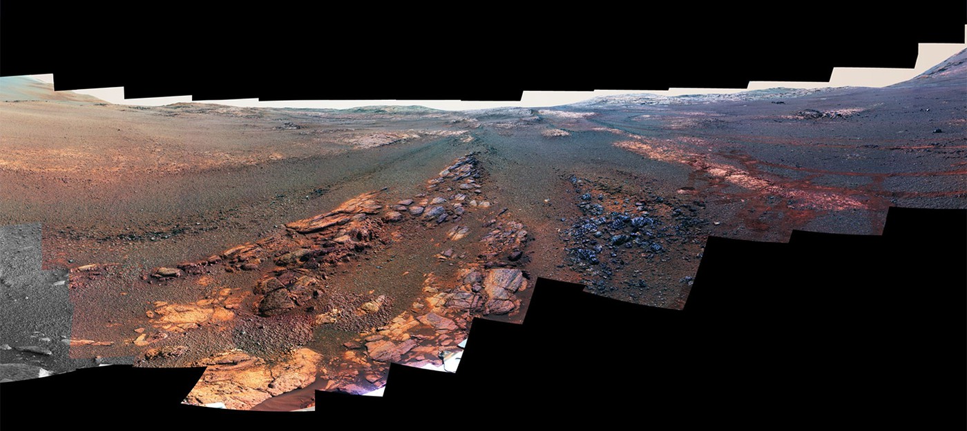 Последняя марсианская панорама ровера Opportunity