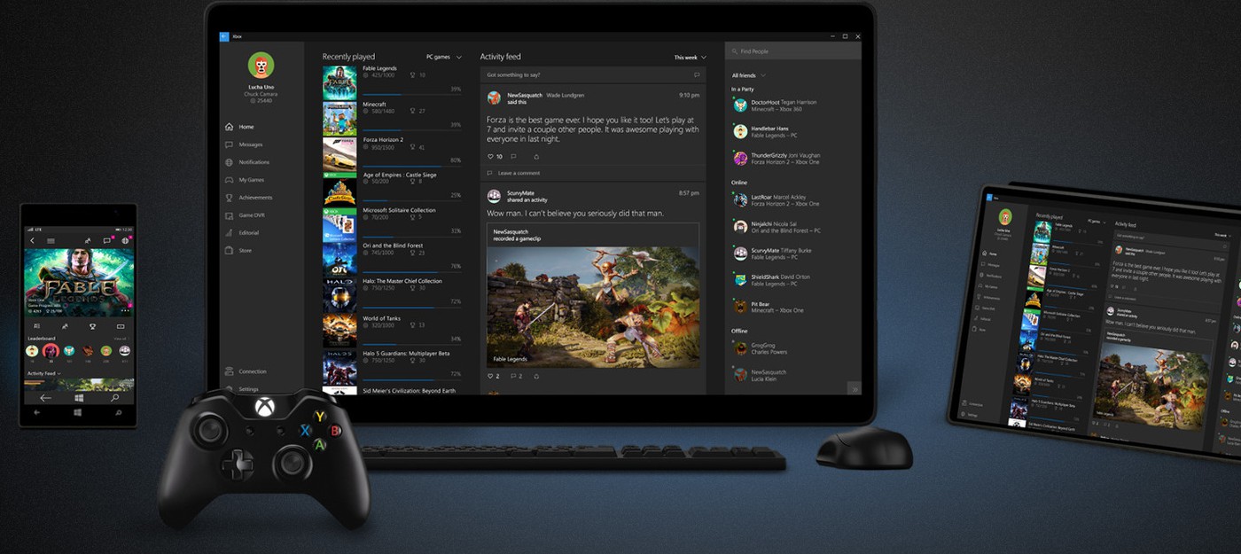 Microsoft раскрыла новые функции Windows 10 Game Bar