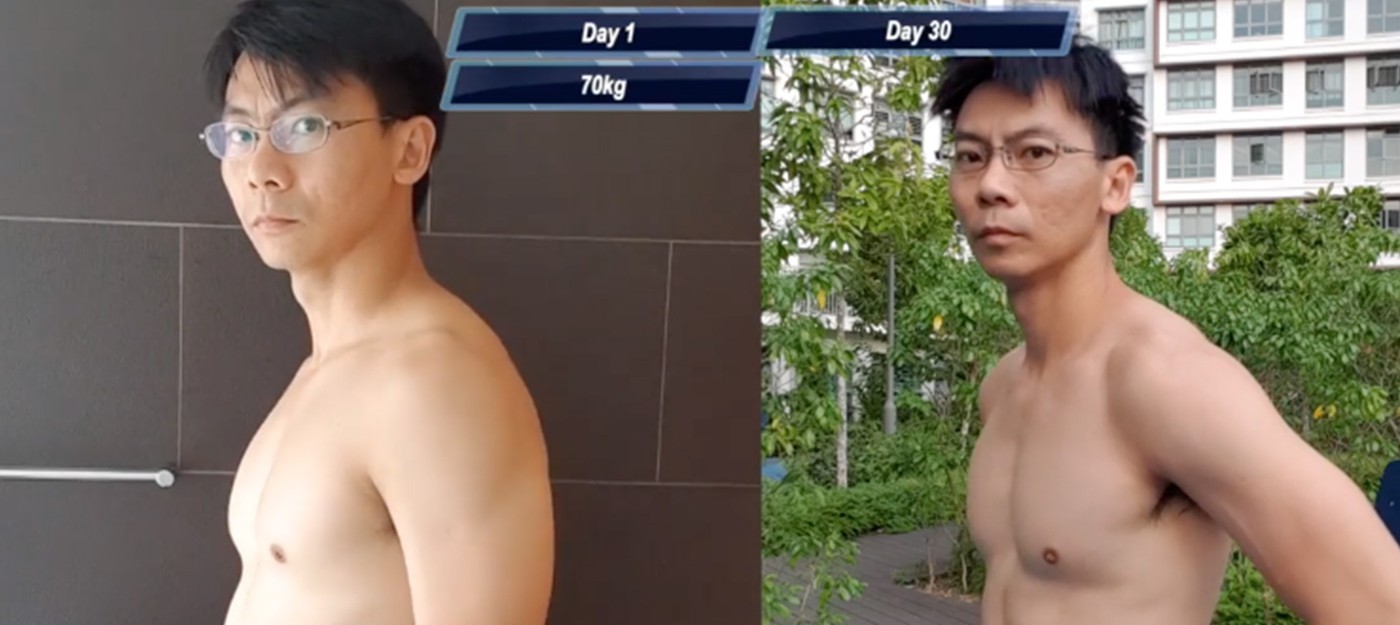 Мужчина сбросил вес и подкачал мышцы благодаря методу из аниме One-Punch Man