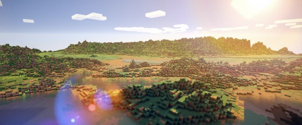 Земля воссоздана в Minecraft, масштаб 1:1500