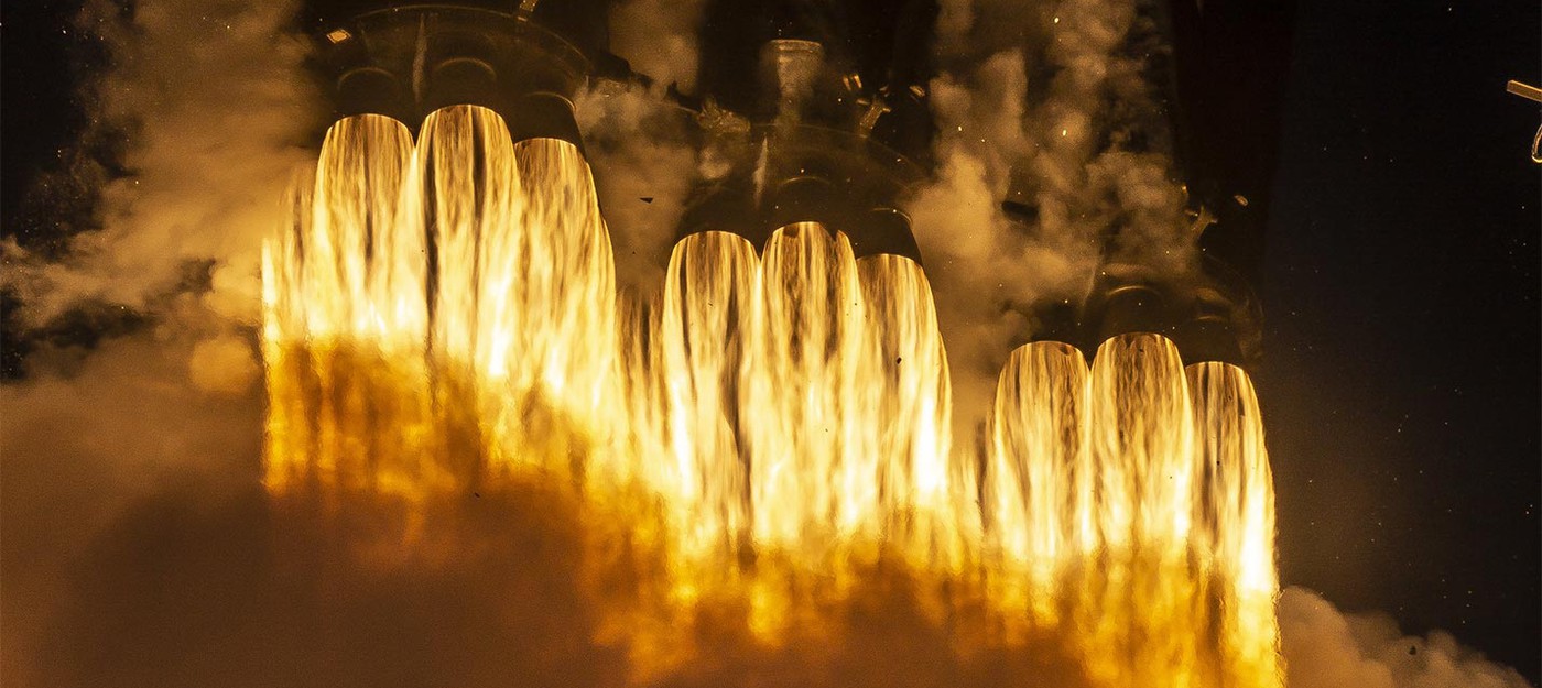 Прямой эфир с третьего запуска ракеты Falcon Heavy