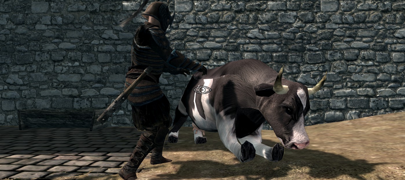 Для Skyrim вышел мод, с которым можно опрокидывать коров
