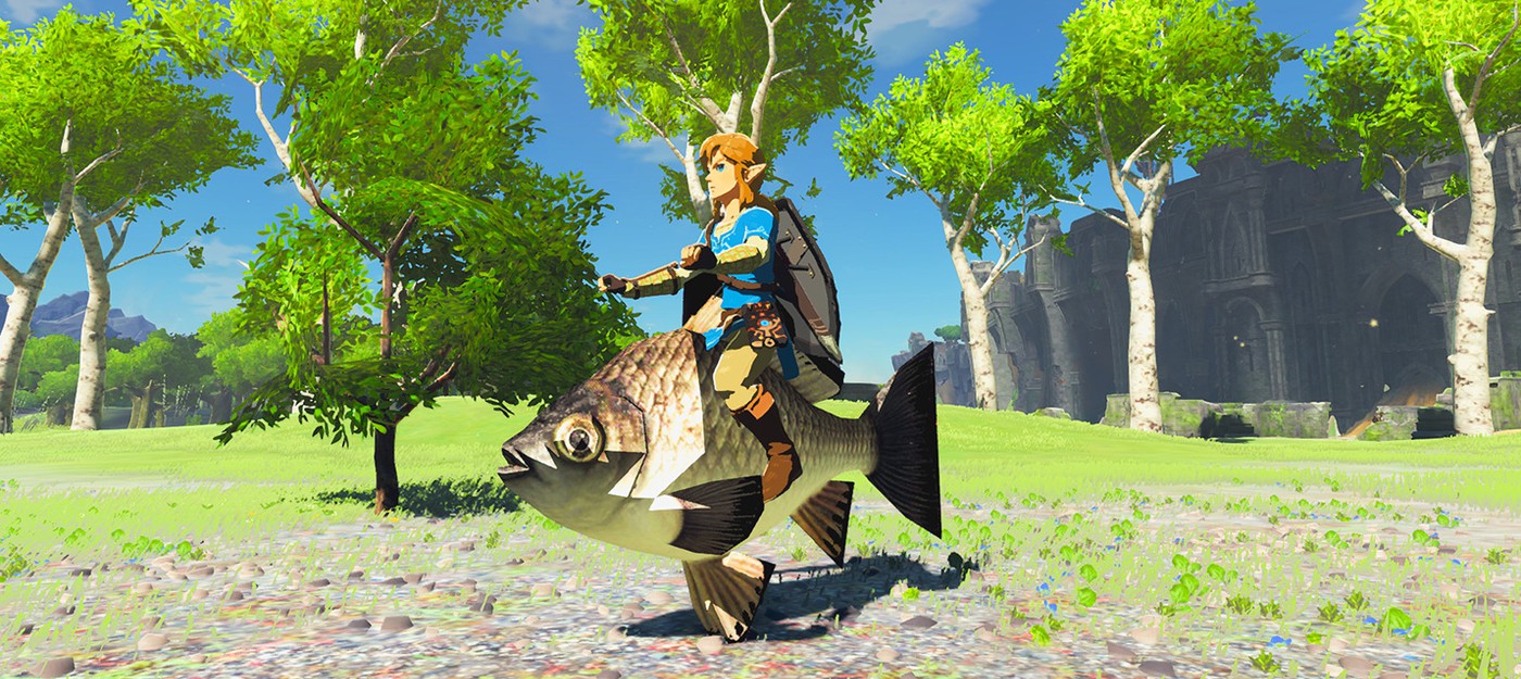 Игрок обнаружил невероятно легкий способ ловли рыбы в Zelda: Breath of the Wild