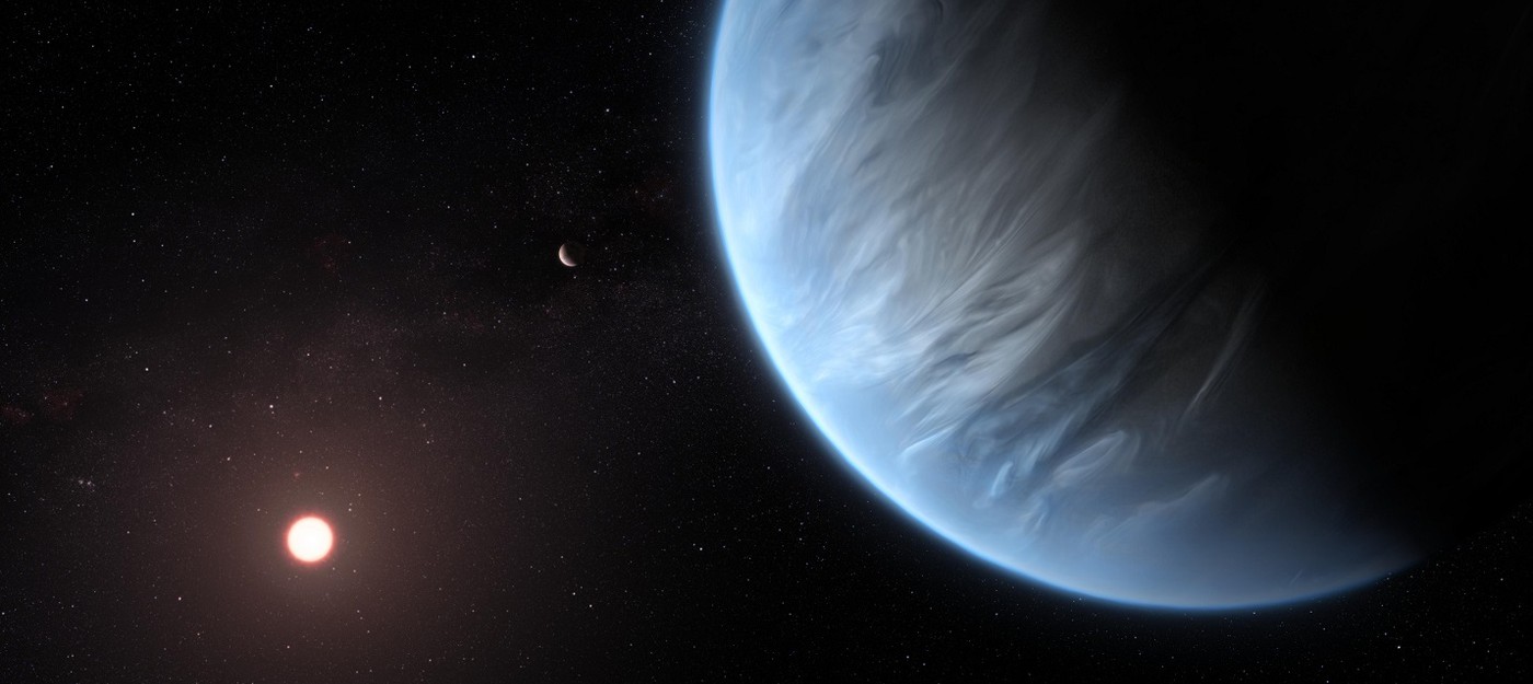 Телескоп "Хаббл" обнаружил водяной пар в атмосфере экзопланеты K2-18b