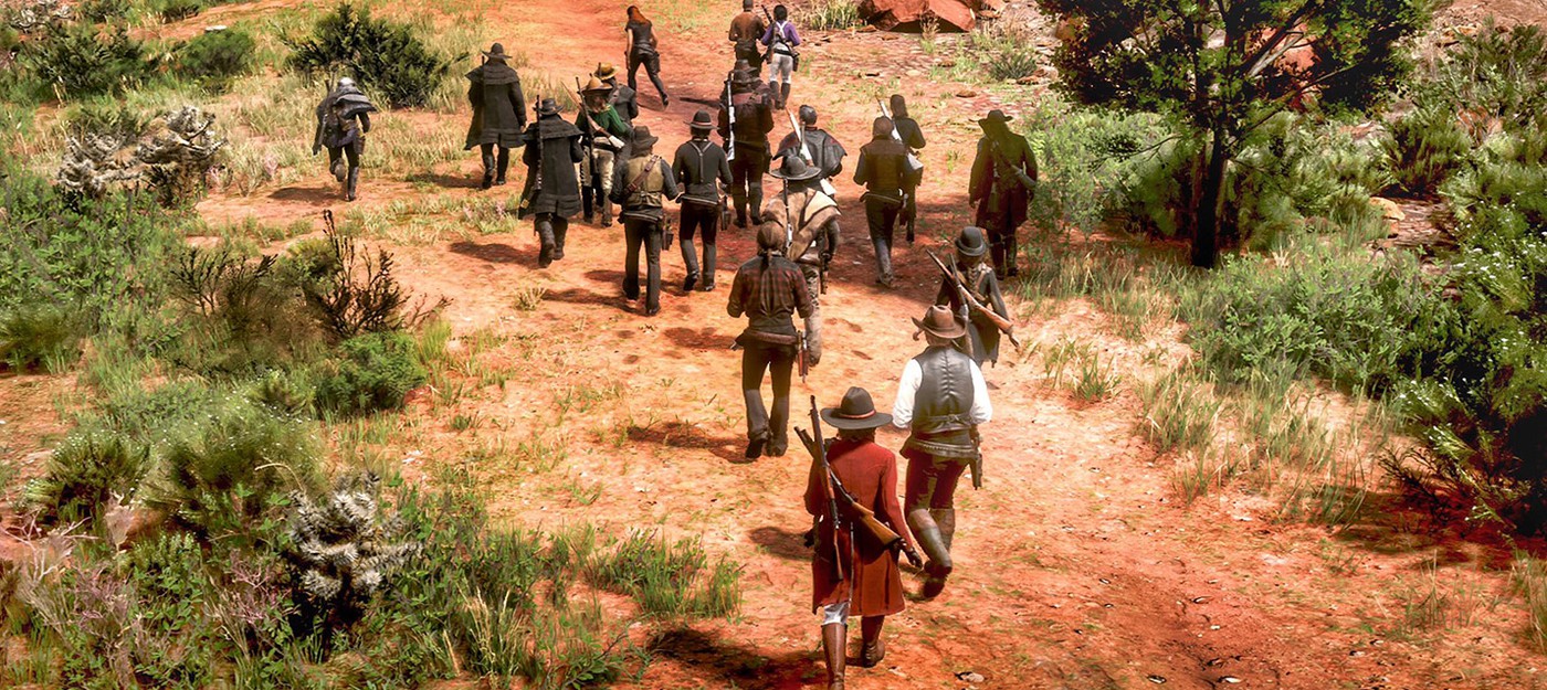 Толпа игроков Red Dead Online совершила поход через всю карту с мисками рагу в руках