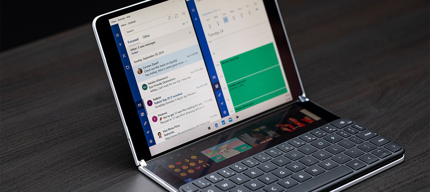 Microsoft представила Surface Neo — ноутбук-гибрид с двумя экранами
