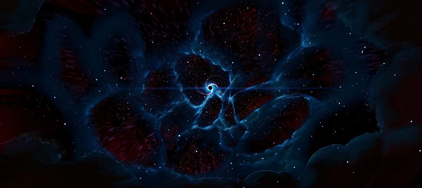 Посмотрите на первое изображение "космической паутины", объединяющей галактики