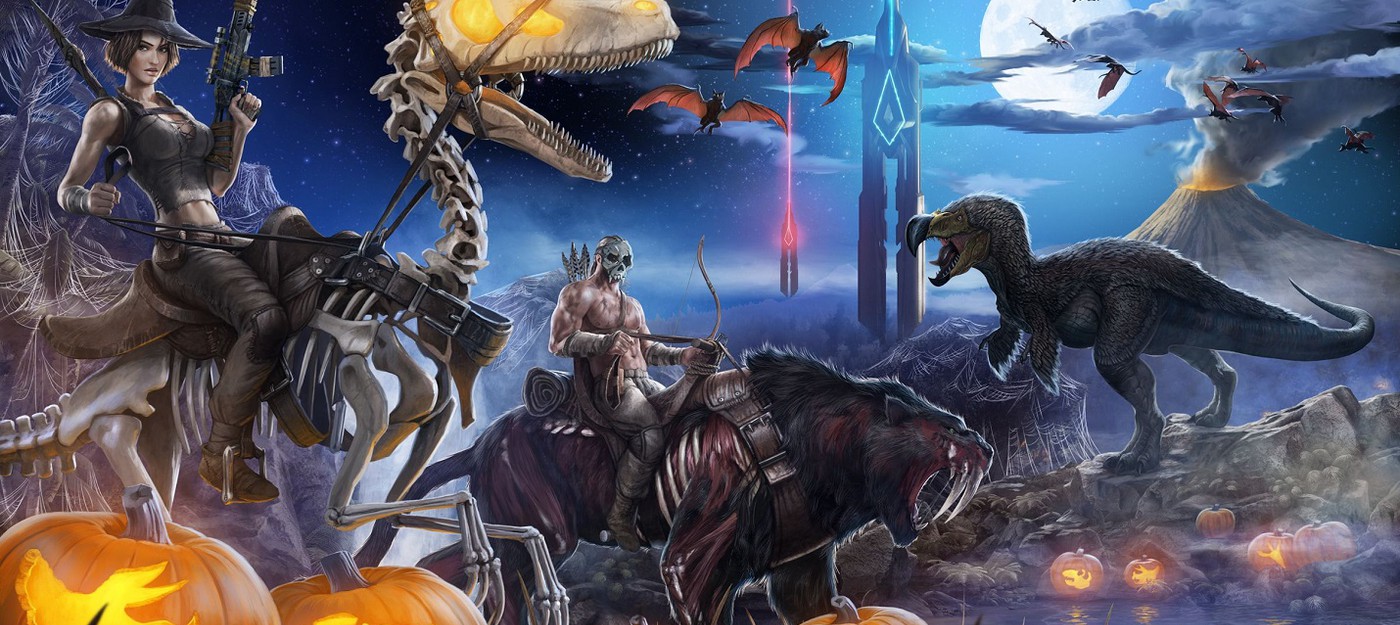 Клоуны, зомби и ожившие скелеты динозавров в трейлере хэллоуинского мероприятия ARK