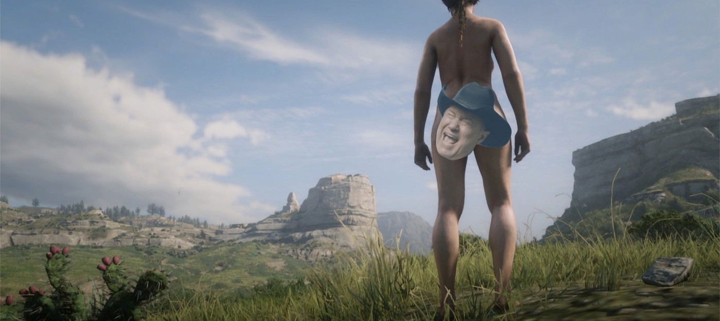 В Red Dead Redemption 2 на PC уже можно играть за голую даму