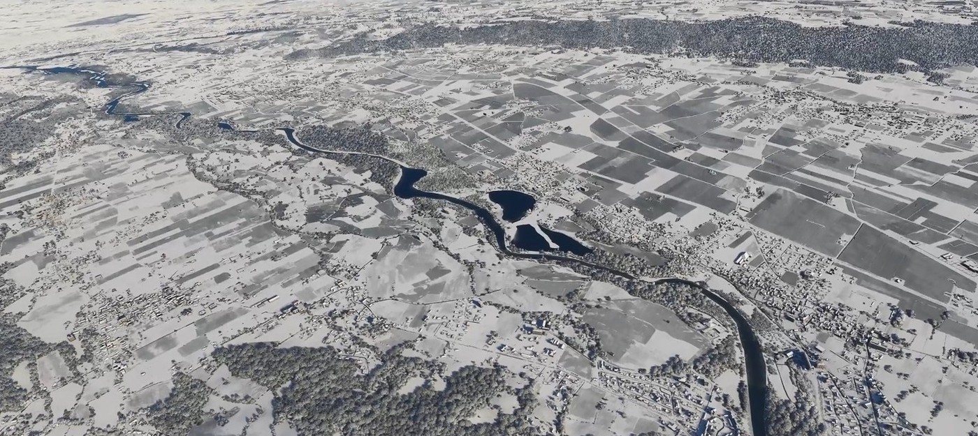 Снежные пейзажи в новом ролике Microsoft Flight Simulator