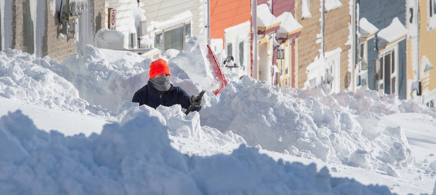 В Канаде выпало рекордное количество снега за последние 20 лет
