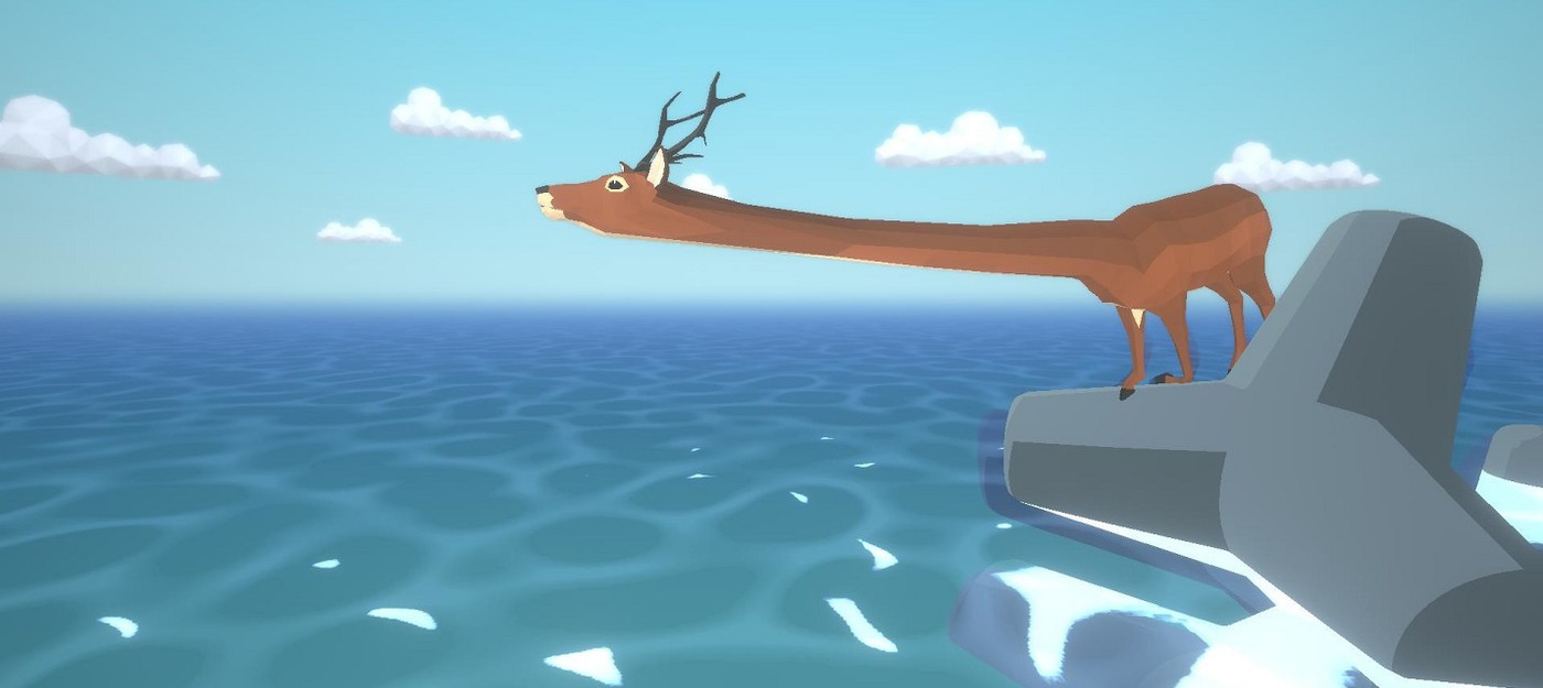 В Steam вышла игра DEEEER Simulator про безумного оленя с драконами, трансформерами и летающими слонами