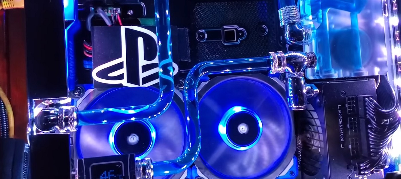 Энтузиаст сделал водяное охлаждение для PS4 Pro