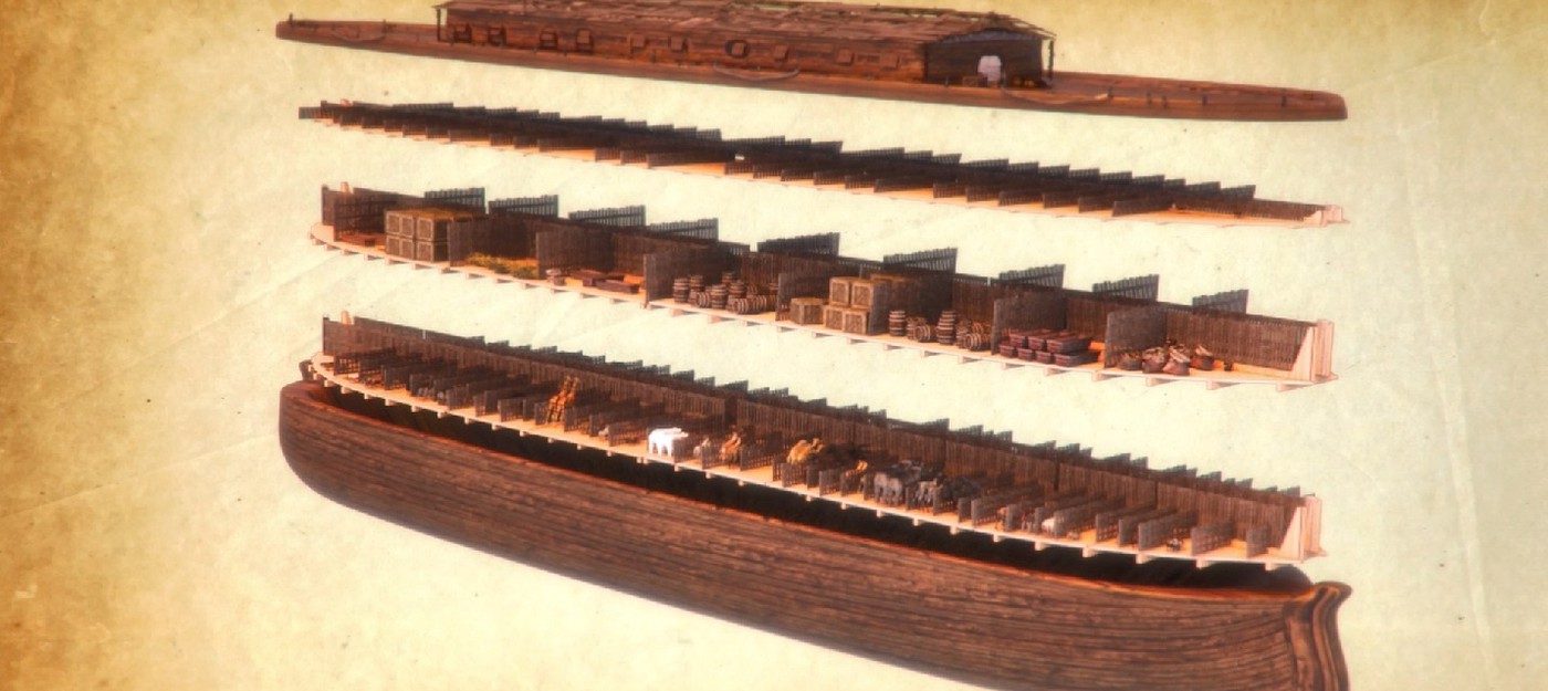 Строительство Ноева Ковчега в первом трейлере странного симулятора Noah's Ark