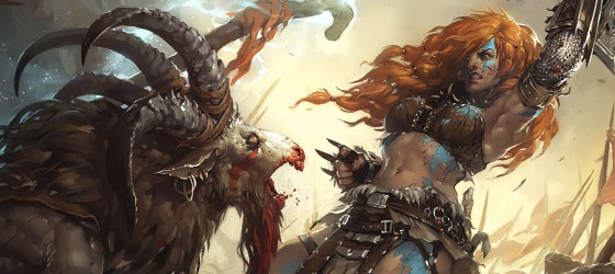 Diablo 3: Женщина-Варвар против Козло-человека