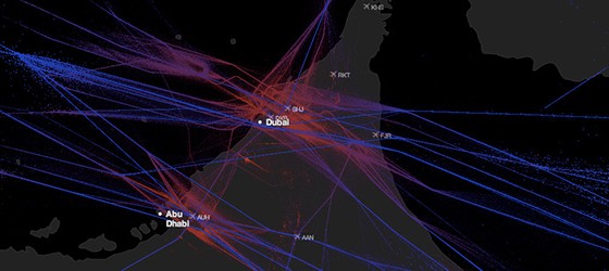 Sunday Science: визуализация воздушных путей в аэропортах