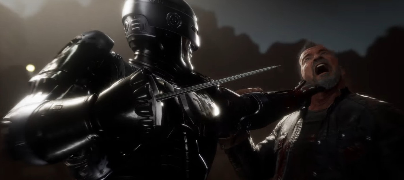 Робокоп против Терминатора в новом трейлере Mortal Kombat 11: Aftermath