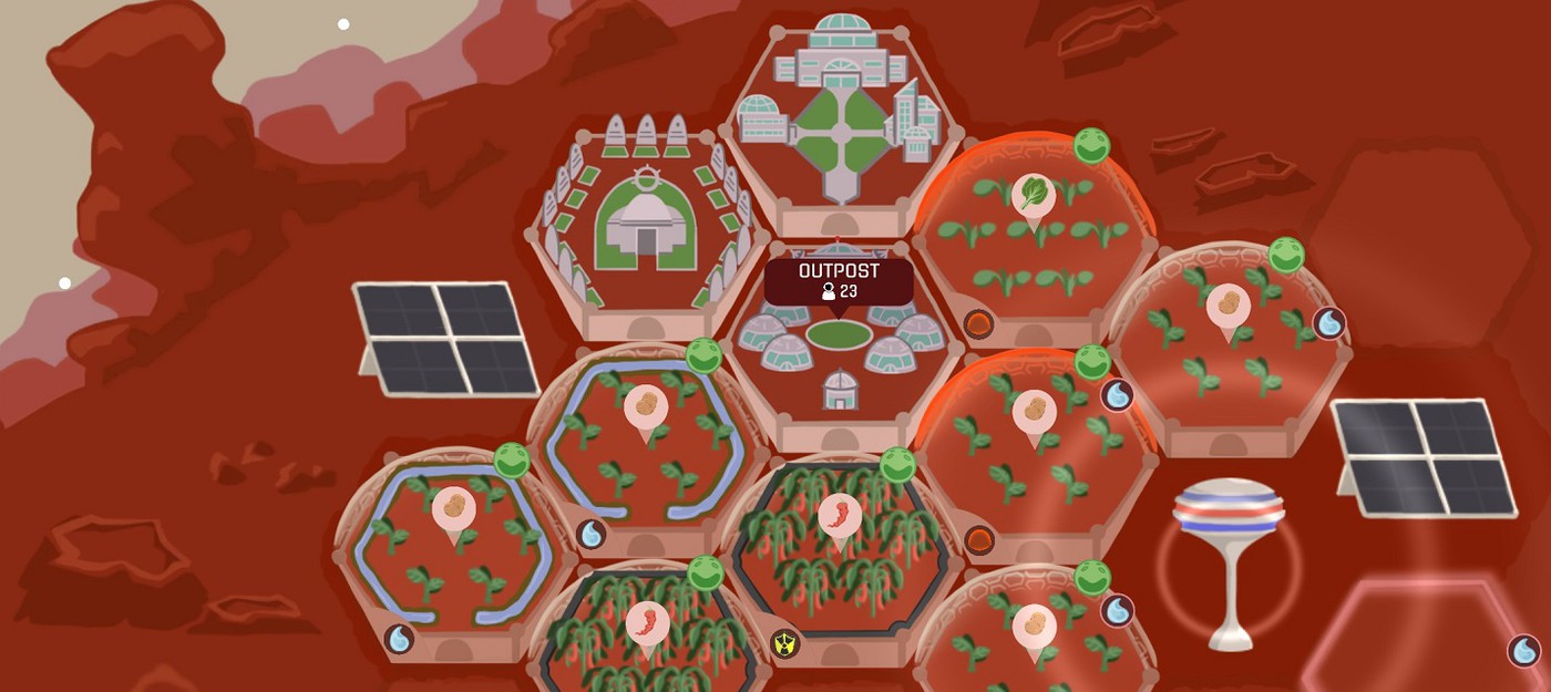 В Steam доступна бесплатная стратегия Red Planet Farming про фермерство на Марсе