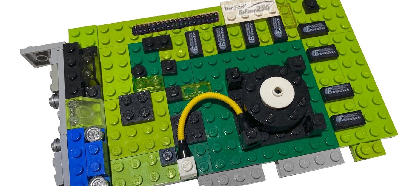 Видеокарту GeForce 256 собрали из LEGO