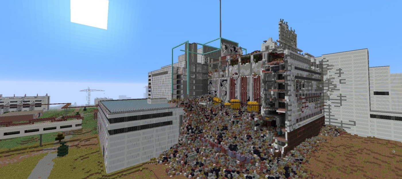 В Minecraft пытаются воссоздать полноценную Чернобыльскую зону