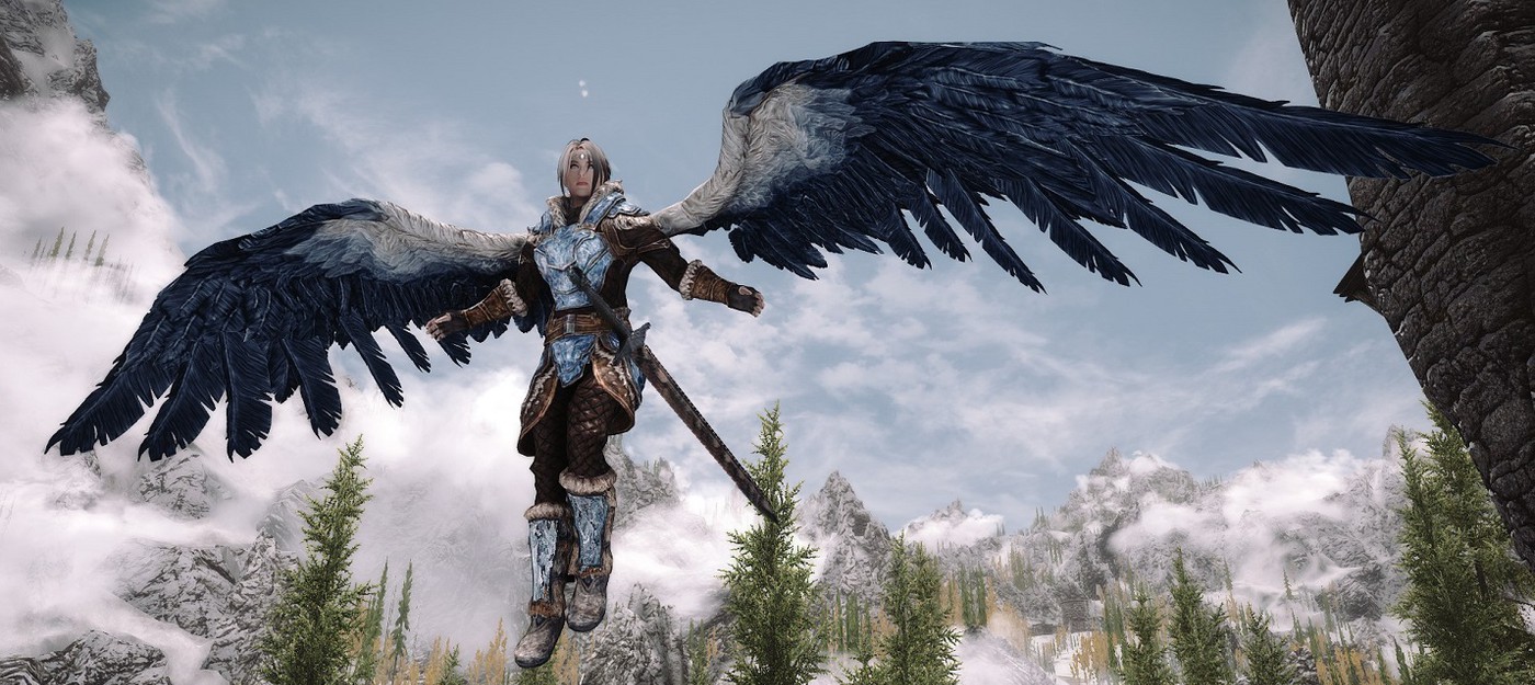 Эти моды для The Elder Scrolls V: Skyrim позволяют летать на крыльях