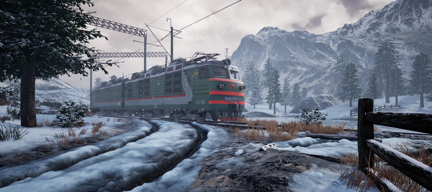 Группа "Кино", мороз и установка деталей в геймплее симулятора Trans-Siberian Railway Simulator