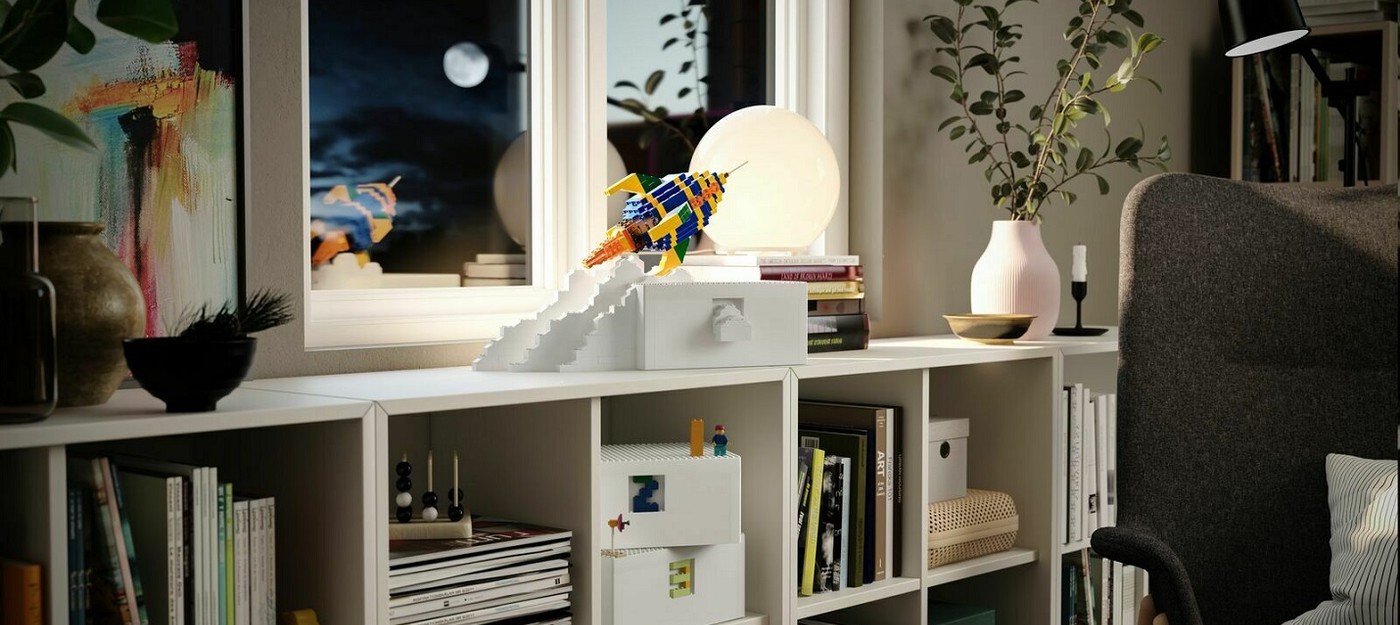 IKEA представила систему хранения LEGO, которую можно использовать как платформу